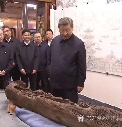 刘开豪日记-2023年3月19日，习总书记来常德河街视察传统文化街，常德市美协会潘能辉老师为【图2】