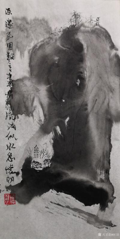 怀羽日记-怀羽黄仍彬的水中国画，宛如一幅幅诗意盎然的画卷，流淌着深远的气韵生动之美。他的画【图2】