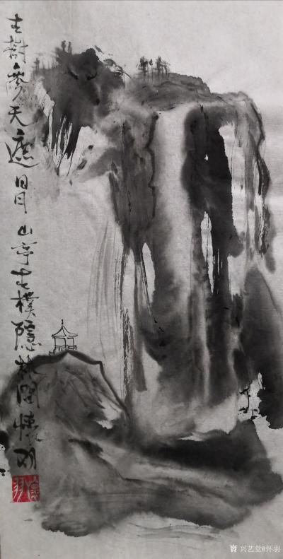 怀羽日记-欣赏和理解怀羽黄仍彬飞墨狂洒技法的独特魅力，可以从以下几个方面入手：

首先【图23】