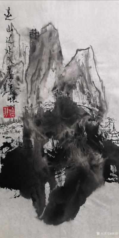 怀羽日记-怀羽黄仍彬水墨山水画的稀有性及其价值体现

水墨画，作为中国传统艺术的瑰宝，【图1】