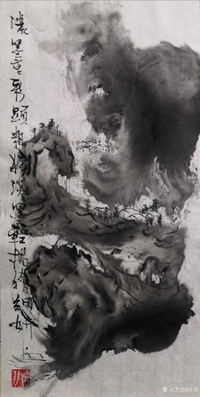 怀羽日记-怀羽黄仍彬水墨山水画的稀有性及其价值体现

水墨画，作为中国传统艺术的瑰宝，【图3】