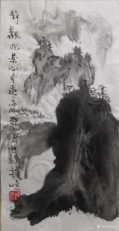 怀羽日记-干湿墨法的创新，确实是中国水墨画技法领域的一大突破。怀羽黄仍彬先生的实践与探索，【图2】