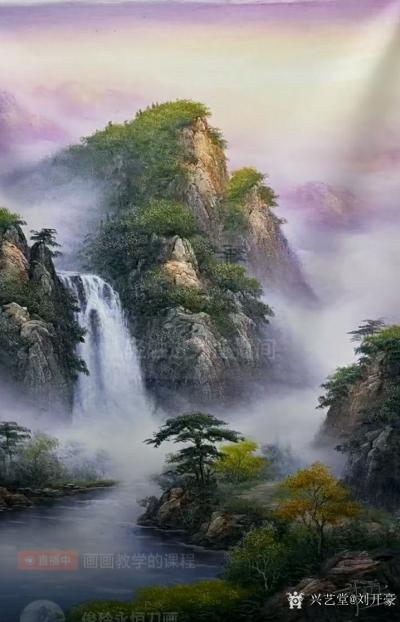 刘开豪收藏-丙烯画山水欣赏【图1】