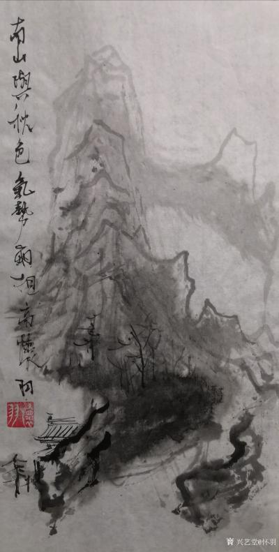 怀羽日记-怀羽在运用笔墨表现山水的神韵时，展现出了其深厚的艺术功底和独特的个人风格。以下是【图1】