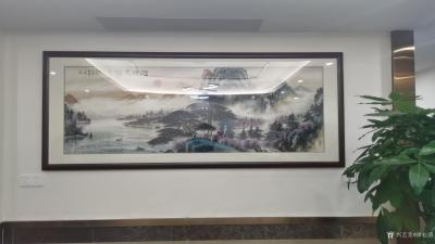 谭松涛日记-出售的海珠区南洲凤城小厨酒店国画山水画作品。【图1】