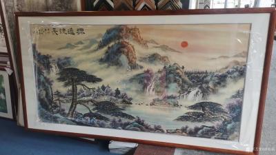 谭松涛日记-出售的海珠区南洲凤城小厨酒店国画山水画作品。【图4】