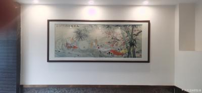 谭松涛日记-出售的海珠区南洲凤城小厨酒店国画山水画作品。【图5】