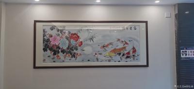 谭松涛日记-出售的海珠区南洲凤城小厨酒店国画山水画作品。【图8】