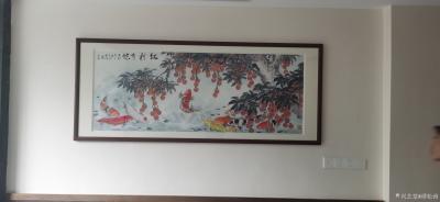 谭松涛日记-出售的海珠区南洲凤城小厨酒店国画山水画作品。【图9】