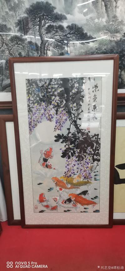 谭松涛日记-近来的一些国画山水花鸟画新作品。【图8】