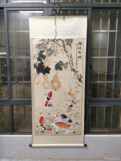 谭松涛日记-近来的一些国画山水花鸟画新作品。【图9】