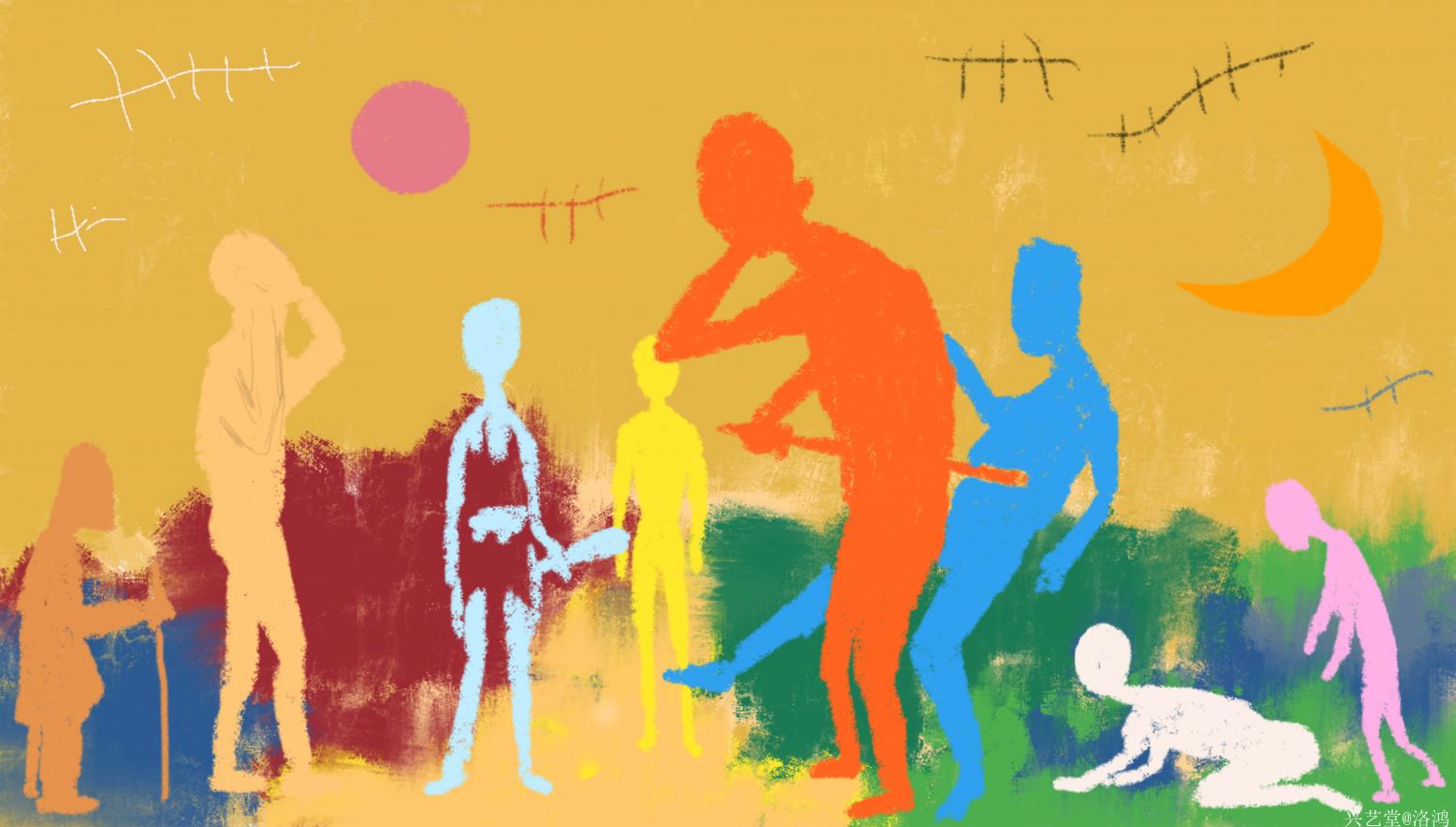 罗万中（新兴概念艺术）油画作品《全国艺术作品展作品》