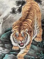 艺术家王振立日记:最近画的一幅四尺 下山虎【图0】