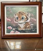 艺术家王振立日记:最近画的几幅小老虎摆台【图3】