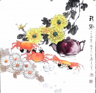 13807403891日记-我欠秋天一首诗，秋天欠我菊花池。中秋节过了，依旧暑热，菊花何在？我有丹青。【图2】