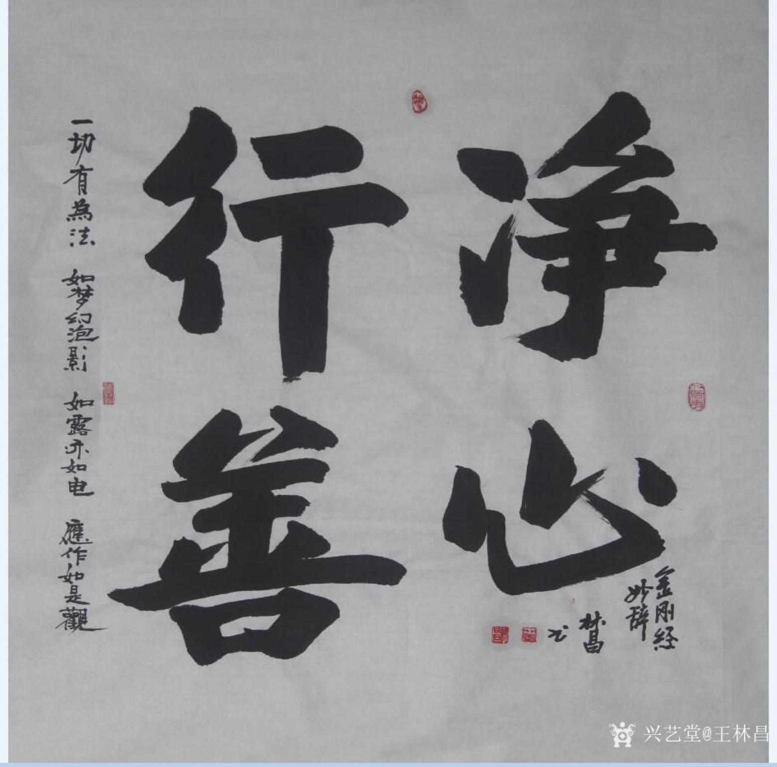 王林昌书法作品《净心行善》