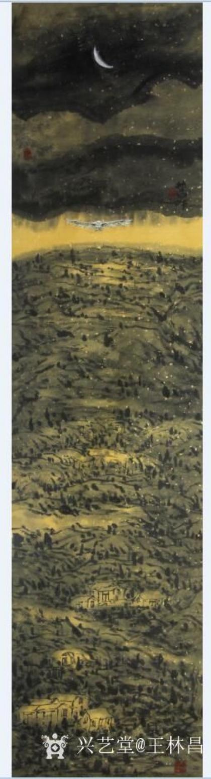 王林昌国画作品《《问心》》【图0】