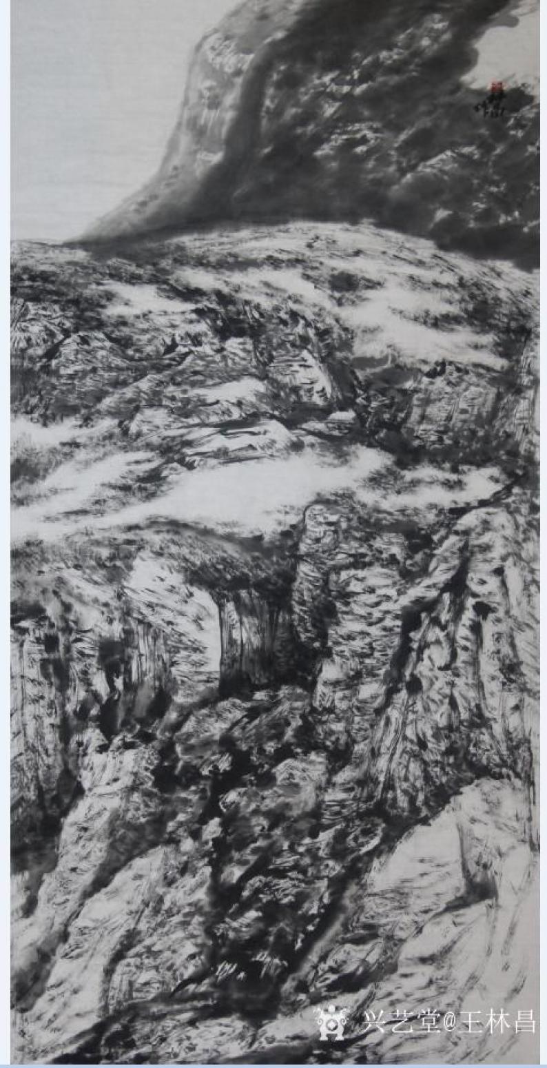 王林昌国画作品《《问心》》【图3】