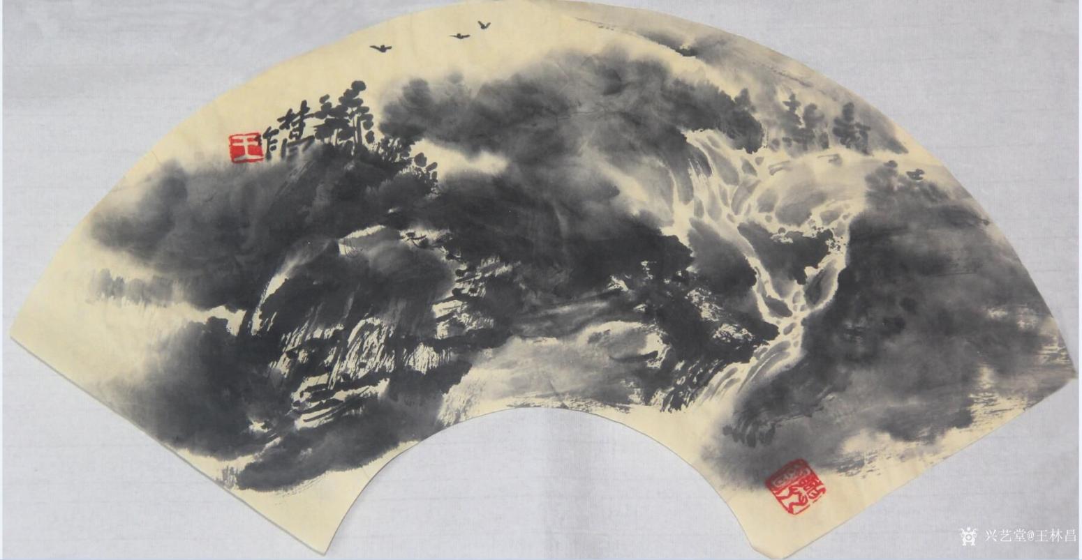 王林昌国画作品《《问心》》【图4】