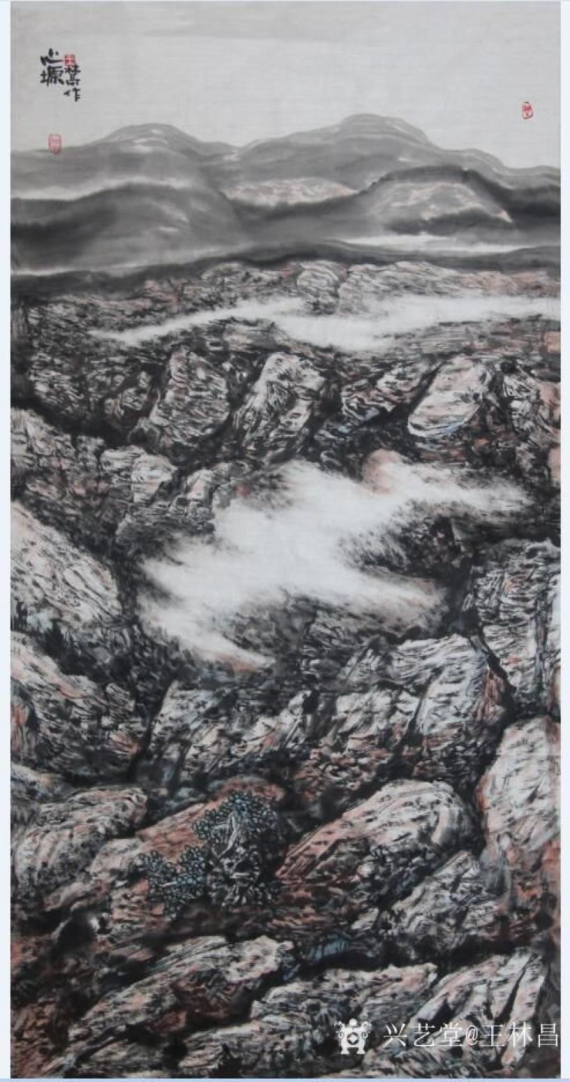 王林昌国画作品《《问心》》【图5】