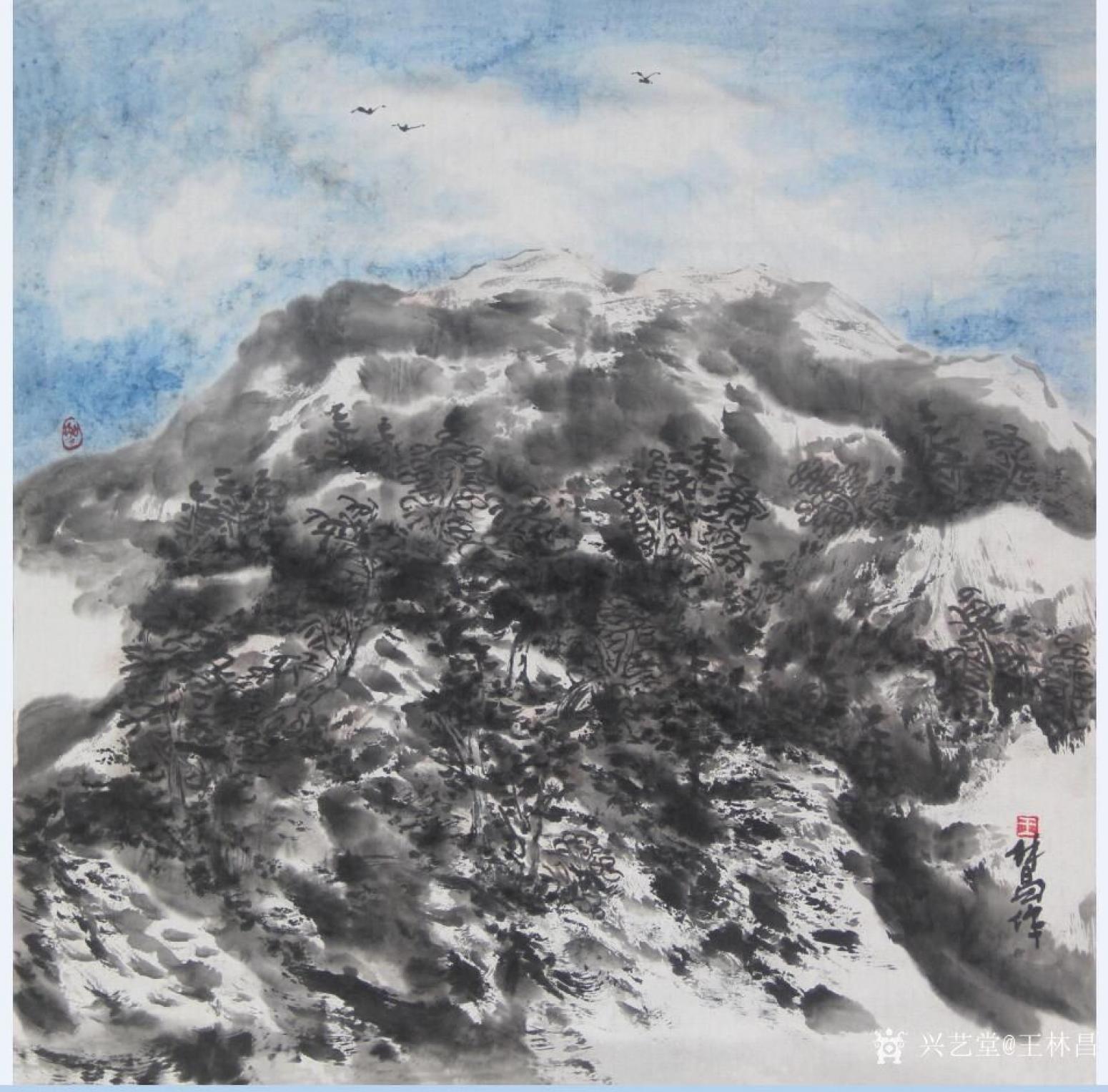 王林昌国画作品《《问心》》【图6】