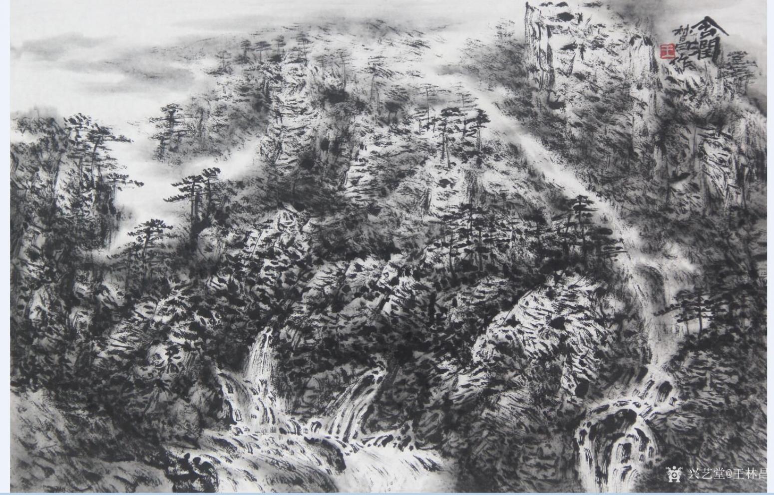 王林昌国画作品《《问心》》【图7】