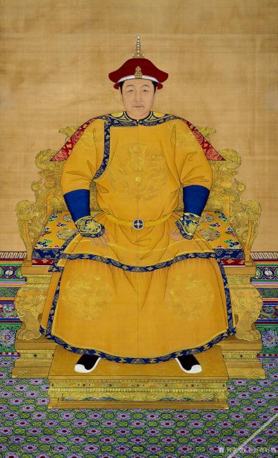 小鱼有好物日记-朝服像　福临朝服像　弘历朝服像【图2】