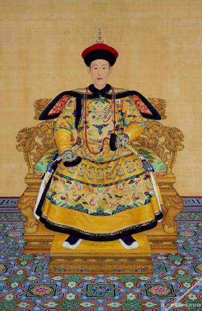小鱼有好物日记-朝服像　福临朝服像　弘历朝服像【图3】