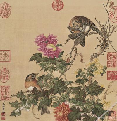 小鱼有好物日记-朗世宁　“开泰图”　“花鸟图”【图2】