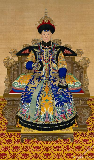 小鱼有好物日记-孝惠后朝服像轴 孝圣宪后六旬像轴 孝贤纯皇后朝服像轴【图2】