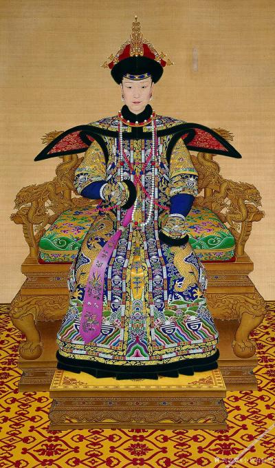 小鱼有好物日记-孝惠后朝服像轴 孝圣宪后六旬像轴 孝贤纯皇后朝服像轴【图3】