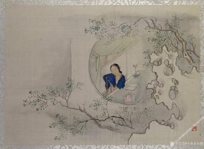 小鱼有好物日记-清-费丹旭-金陵十二钗 01-熙凤踏雪 02-秦可卿太虚幻境 03-惜春作画 0【图2】