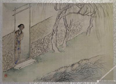 小鱼有好物日记-清-费丹旭-金陵十二钗 01-熙凤踏雪 02-秦可卿太虚幻境 03-惜春作画 0【图5】