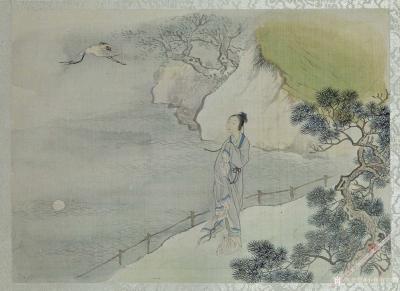 小鱼有好物日记-清-费丹旭-金陵十二钗 01-熙凤踏雪 02-秦可卿太虚幻境 03-惜春作画 0【图11】