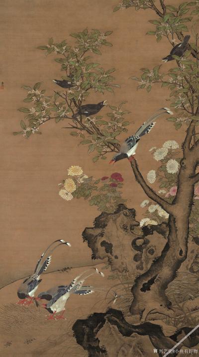 小鱼有好物日记-明-商喜-关羽擒将图 明-吕纪-梅茶雉雀图-桂菊山禽图 明-丁云鹏-白马驮经图【图3】