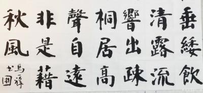 马一祥日记-在生宣纸上写楷书，颜柳的筋骨很难表现，因为宣纸洇墨。但是却另有一番朦胧的味道。【图1】