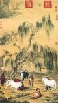 小鱼有好物日志-清-郎士宁-八骏图２　-弘历观画图-花阴双鹤-平安春信图-瑞【图2】