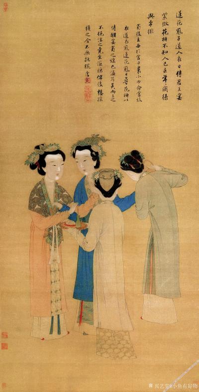 小鱼有好物日记-明-唐寅-步溪图-柴门掩雪图-风竹图-宫妓图-古木幽篁图-骑驴归思图-山路松声图【图4】