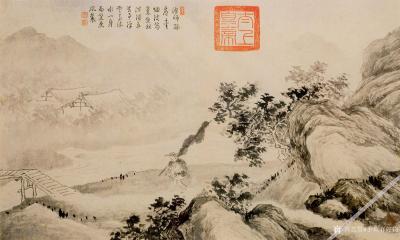小鱼有好物日记-明-唐寅-画山水人物册【图3】