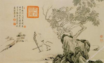 小鱼有好物日记-明-唐寅-画山水人物册【图4】