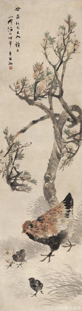 小鱼有好物日记-清-任伯年-猫-梅花仕女图-母子平安图-雀图【图3】