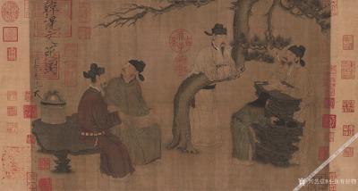 小鱼有好物日记-红叶题诗仕女图 湖石芍药图 临周少谷花卉 韩滉-文苑图 梅花图 明-边景昭-竹鹤【图4】