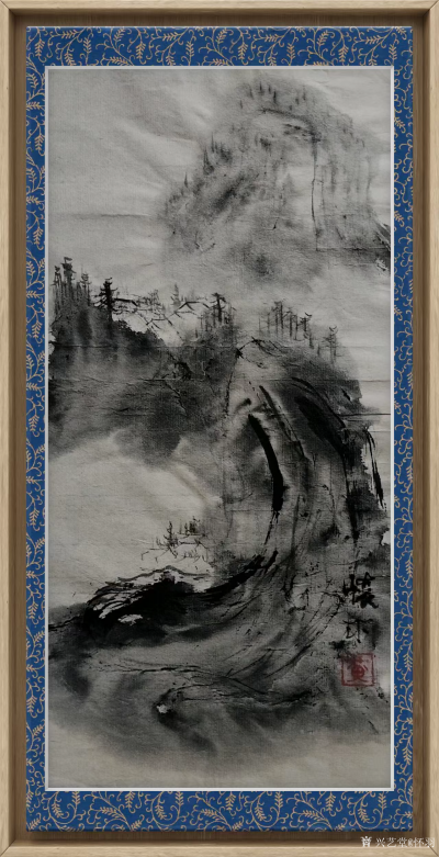 怀羽日记-怀羽黄仍彬中国画·碧泉幽谷图

详细评论：

《碧泉幽谷图》，一幅由怀羽【图1】