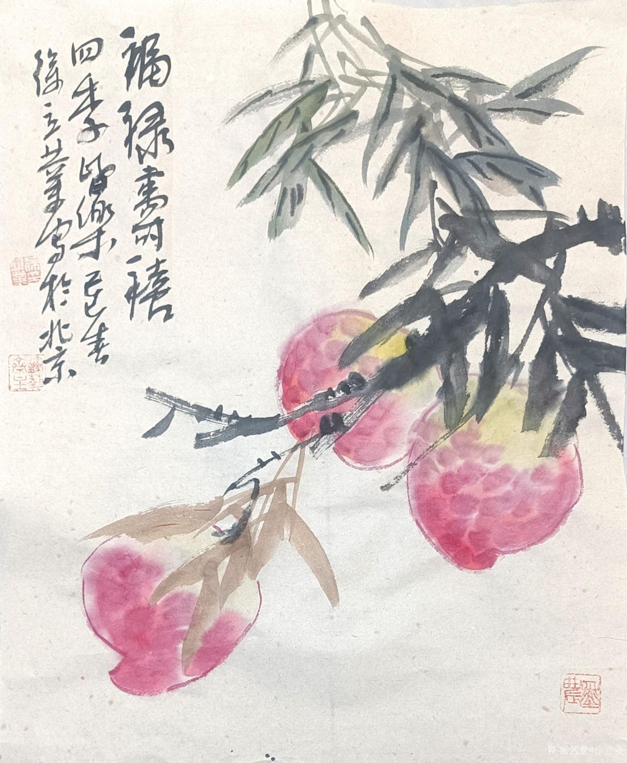 徐立业国画作品《【福禄寿禧四季皆乐】》【图0】