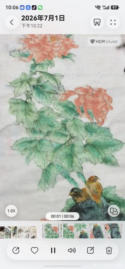 依玲国画收藏-《菊》，2026.年著【图1】