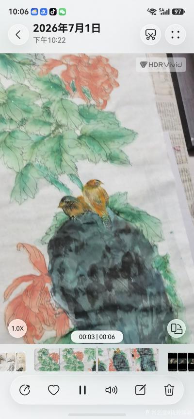 依玲国画收藏-《菊》，2026.年著【图3】
