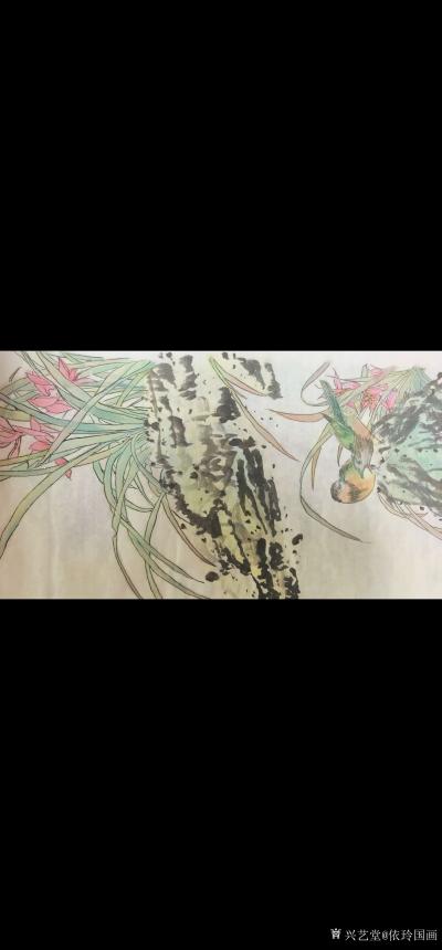 依玲国画收藏-国画花鸟画《兰》【图3】