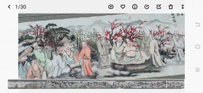顾顺强视频-<br>这是一幅前无古人的四季罗汉长卷【图3】
