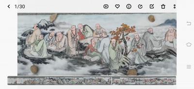 顾顺强视频-<br>这是一幅前无古人的四季罗汉长卷【图4】