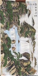 顾顺强国画作品《顾顺强手绘山水》价格300.00元